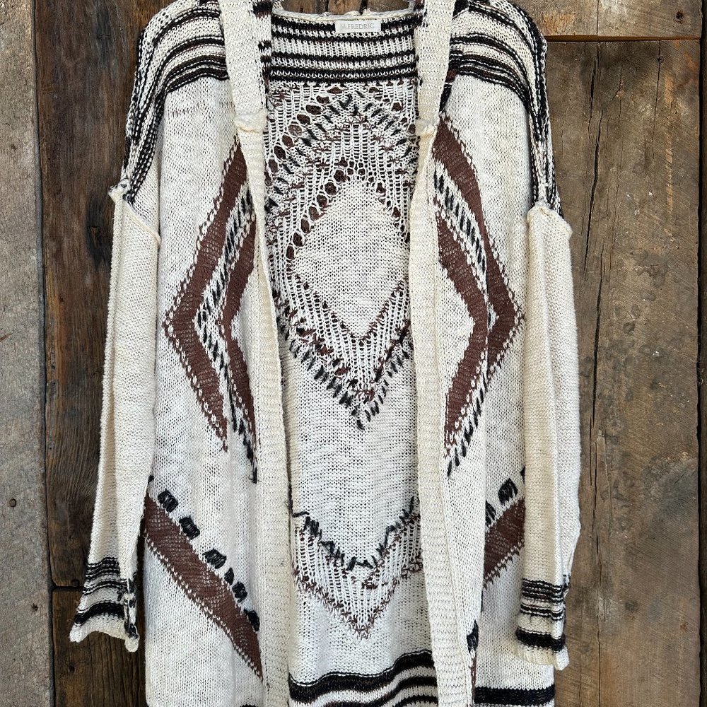 M. Fredric Hooded Cardigan